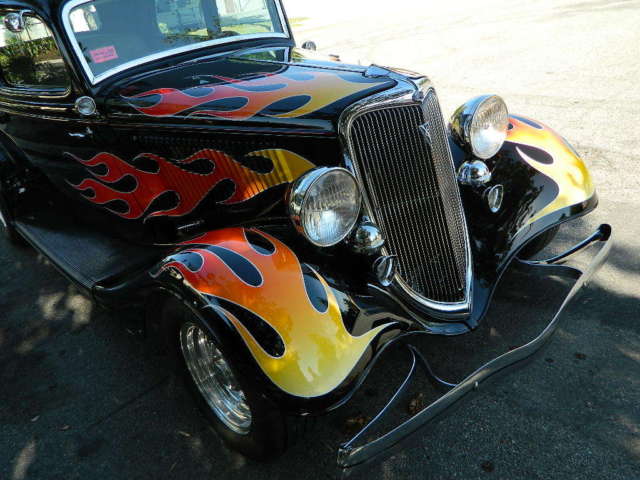 1934 Black with flames base coat/clear coat Ford Other Sedan