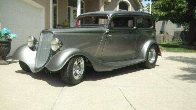 1934 Two tone Metallic Charcoal over Platinum Ford Other 2 dr sedan