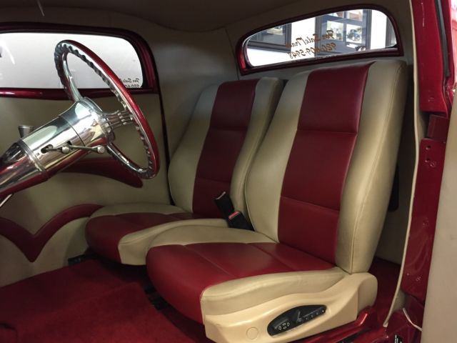 1934 Maroon/Burgundy Ford Other 3 window coupe