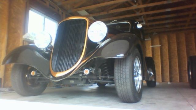 1934 Chocolate Brown Ford 2 door  coupe Coupe