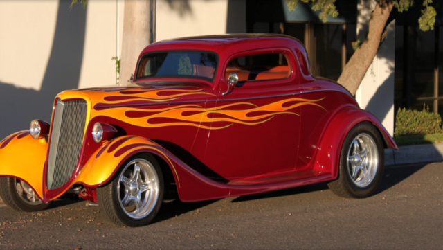 1934 Burgundy Ford Fairlane Coupe