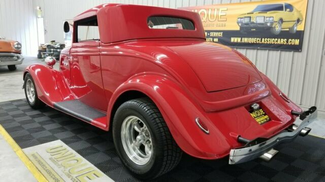 1934 Red Ford Cabriolet Convertible