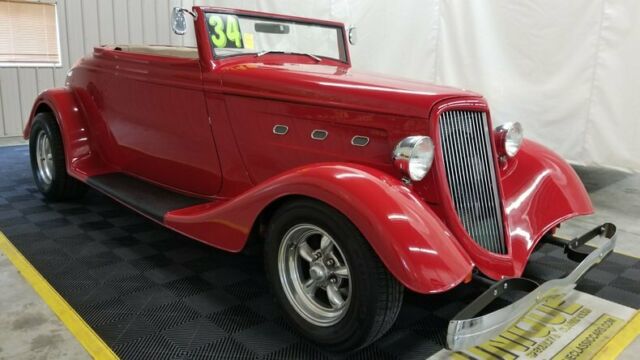 1934 Red Ford Cabriolet Convertible