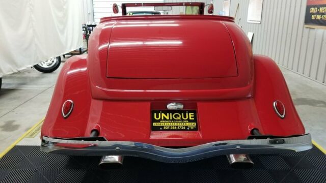 1934 Red Ford Cabriolet Convertible