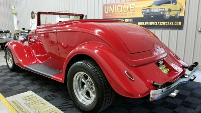 1934 Red Ford Cabriolet Convertible