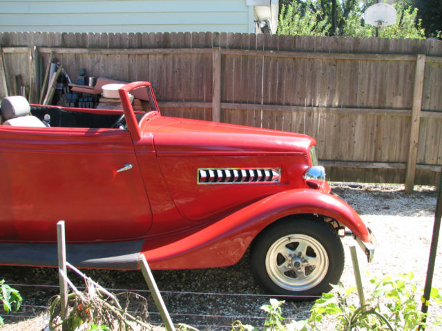 1934 Red Ford Other Convertible