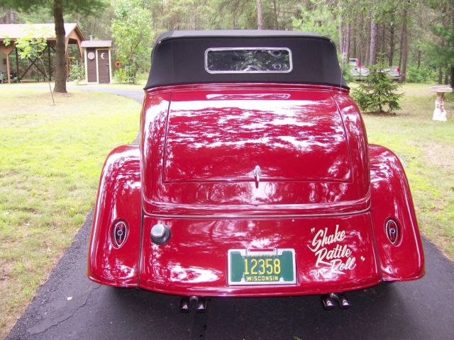 1934 LaFrance Red Ford Other Convertible