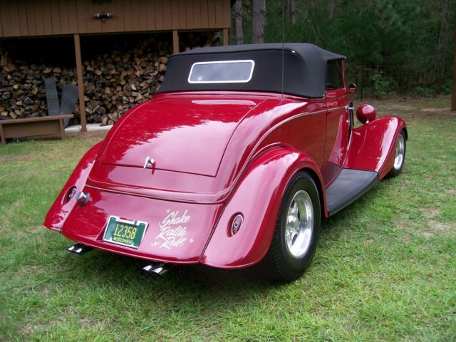 1934 LaFrance Red Ford Other Convertible
