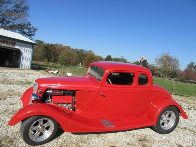 1934 red Ford Other 5 window coupe