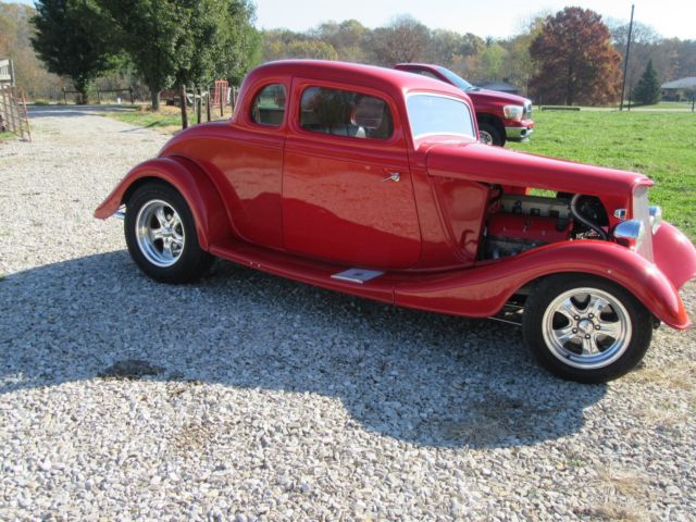 1934 red Ford Other 5 window coupe