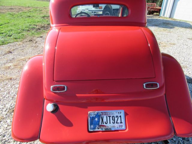 1934 red Ford Other 5 window coupe