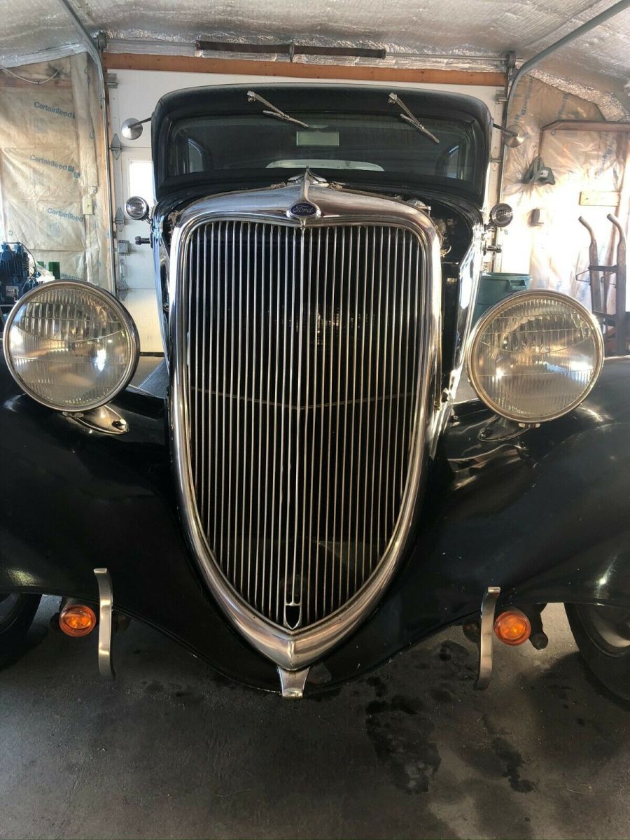 1934 Black Ford Tudor Coupe