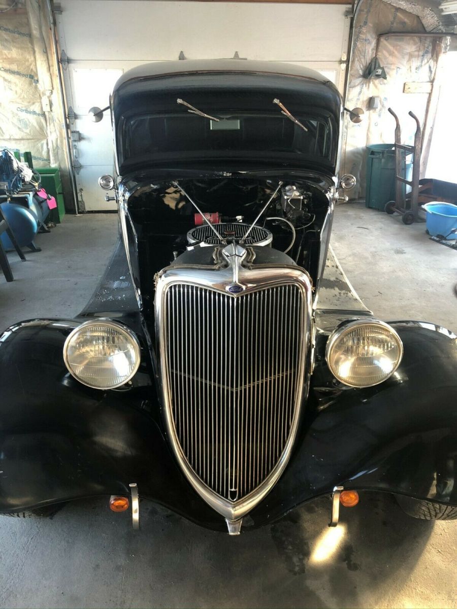 1934 Black Ford Tudor Coupe