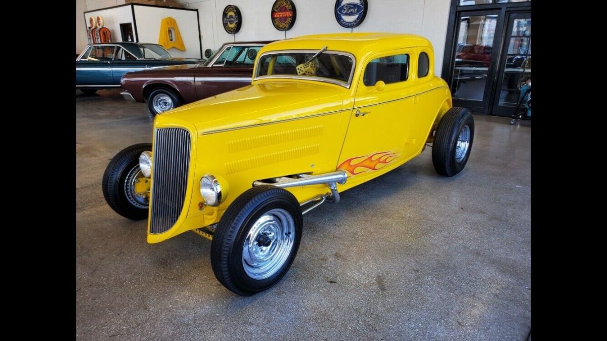 1934 Yellow Ford Coupe Coupe