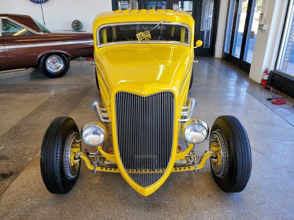 1934 Yellow Ford Coupe Coupe