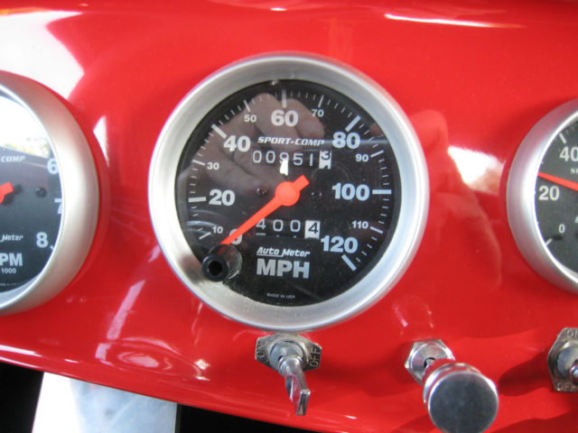 1934 Corvette Tuxedo Black and Torch Red Ford Other Street Rod