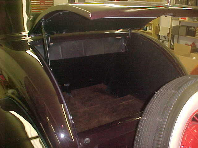 1934 dark maroon Ford 3 window coupe Coupe