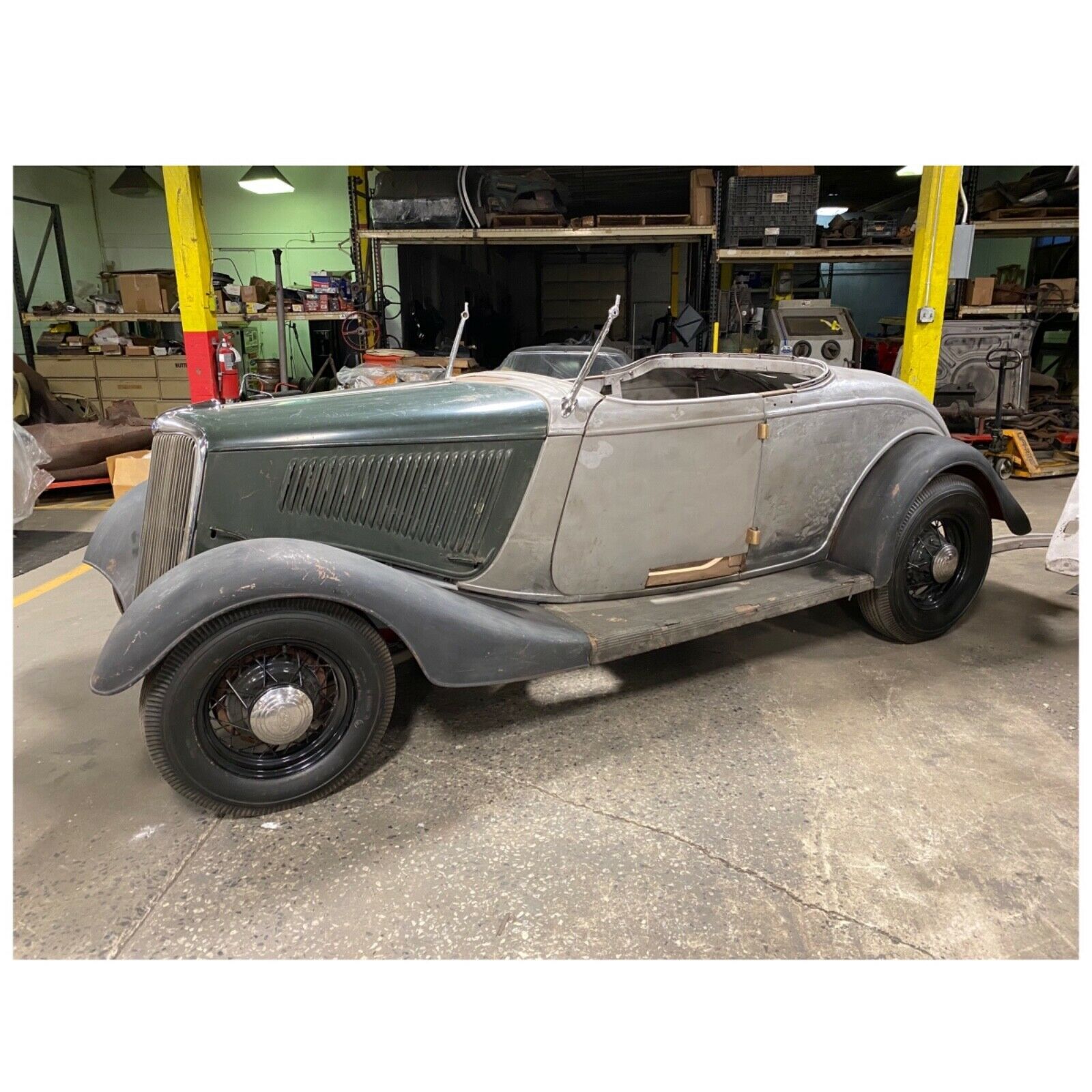 1934 Blue Ford Roadster Convertible