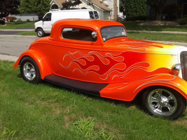 1934 Ford Three Window Coupe Full Fender Excellent Condition Low ...