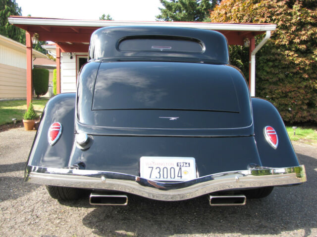 1934 Black Ford Three Window Coupe Coupe