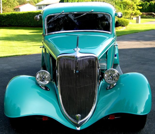 1934 Jade with Custom Graphics Ford Tudor 2 Door Sedan