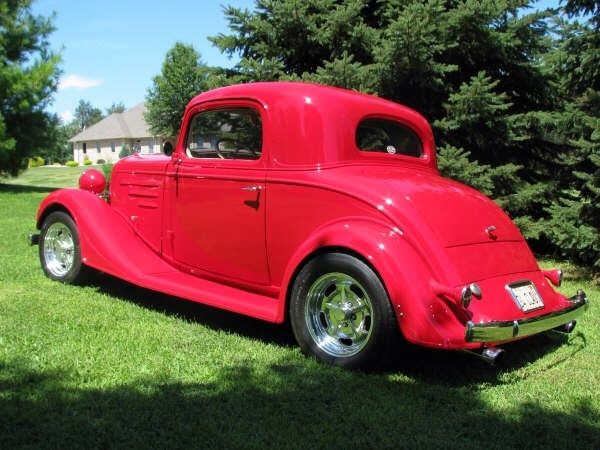 1934 Red Chevrolet Other 3 window coupe