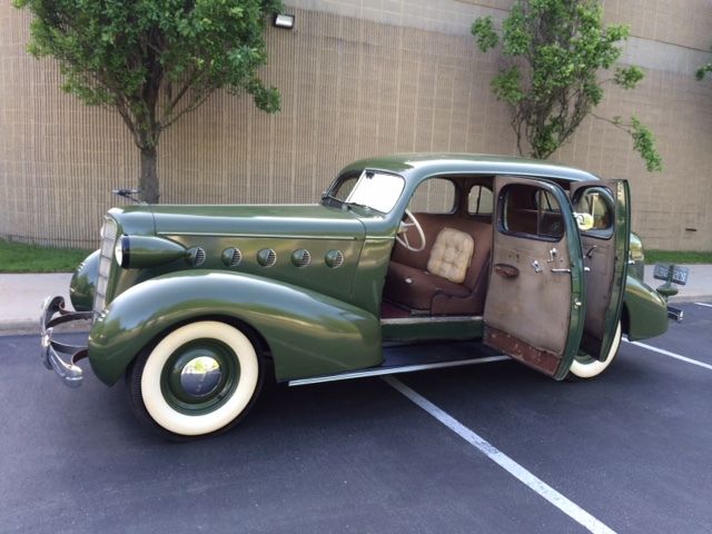 1935 olive green Cadillac Other 5 Pass Touring Sedan