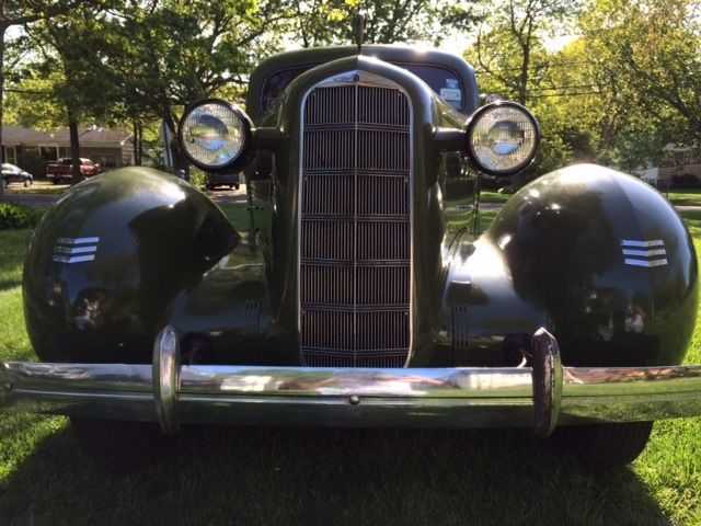 1935 olive green Cadillac Other 5 Pass Touring Sedan