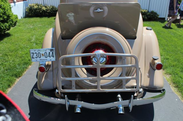 1935 Tan Ford 5 Window Coupe Coupe