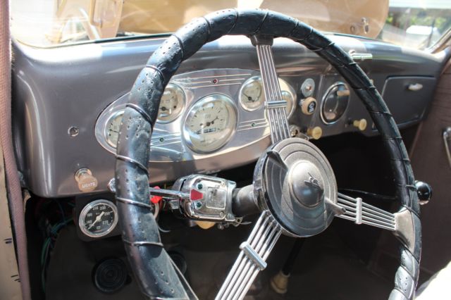 1935 Tan Ford 5 Window Coupe Coupe