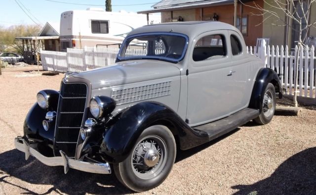 1935 Gray Ford 5 Window Coupe Coupe