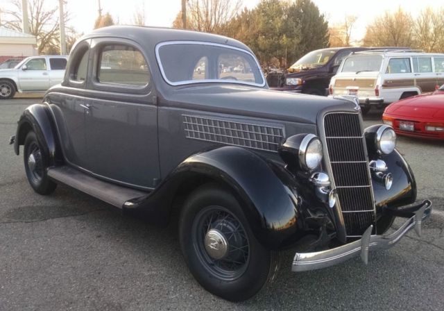 1935 Gray Ford 5 Window Coupe Coupe