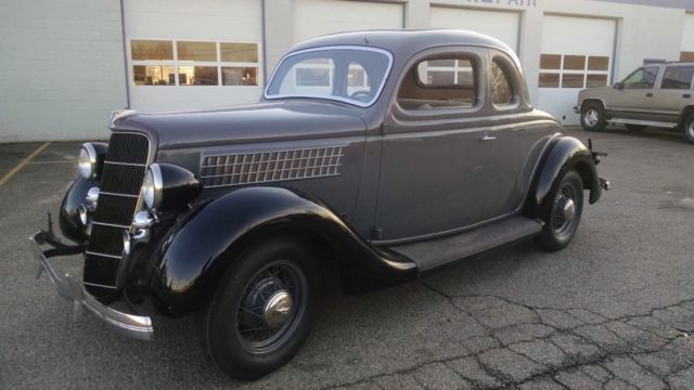1935 Gray Ford 5 Window Coupe Coupe