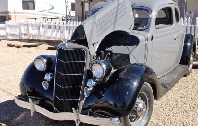1935 Gray Ford 5 Window Coupe Coupe