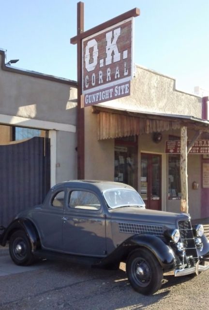 1935 Gray Ford 5 Window Coupe Coupe