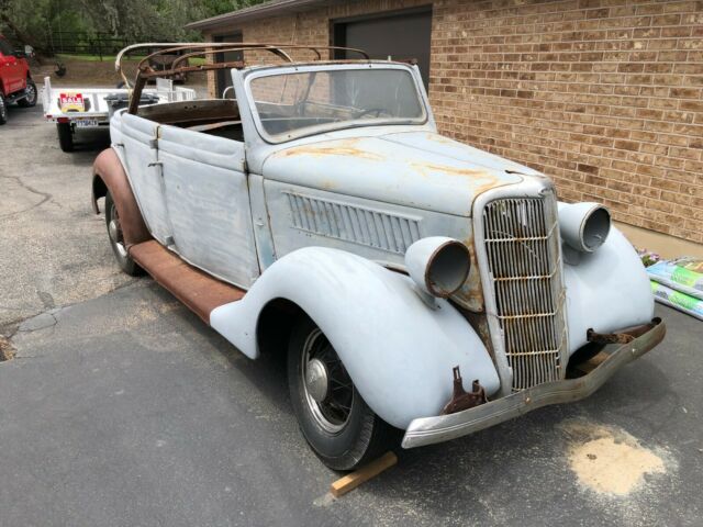1935 Gray Ford Convertible Sedan Convertible