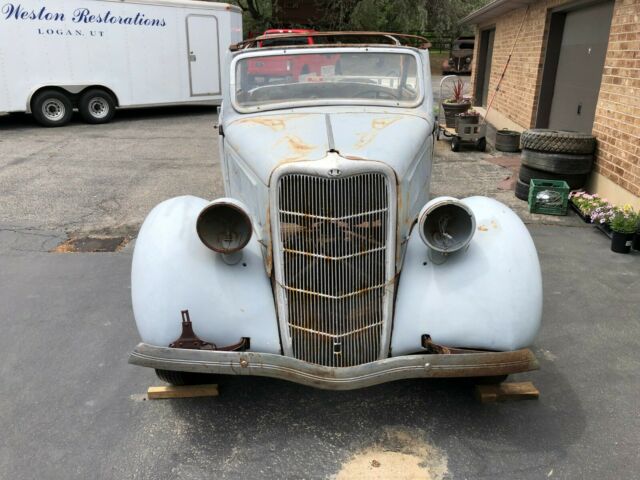 1935 Gray Ford Convertible Sedan Convertible