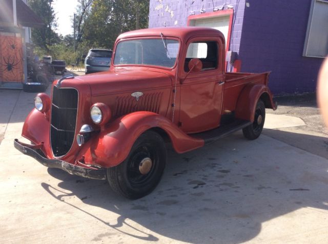 1935 Red Ford Other Pickups Standard Cab Pickup
