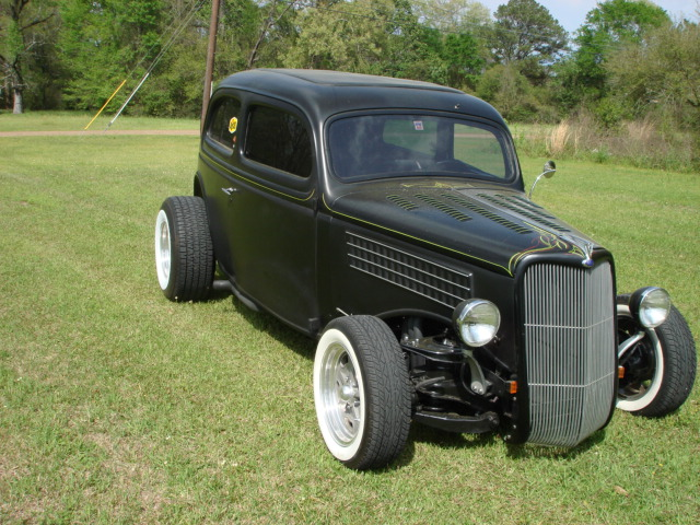1935 Black Ford Custom  Tudor Sedan