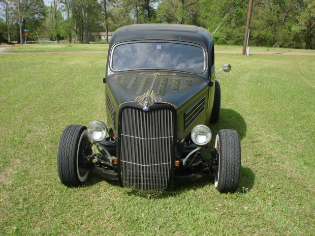1935 Black Ford Custom  Tudor Sedan