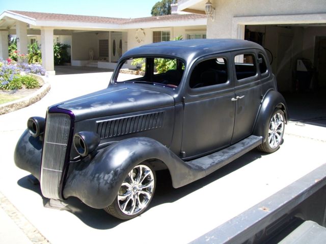 1935 Black epoxy primer Ford SEDAN, HOTROD, STREETROD, RATROD Sedan