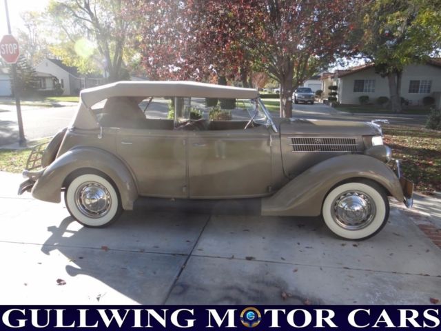 1936 Tan Ford Phaeton Convertible