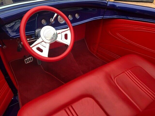 1936 Blue Ford Roadster Convertible