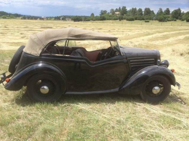 1936 Black Ford CX 10 Convertible