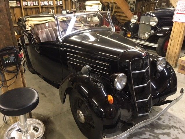 1936 Black Ford CX 10 Convertible