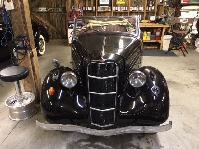 1936 Black Ford CX 10 Convertible