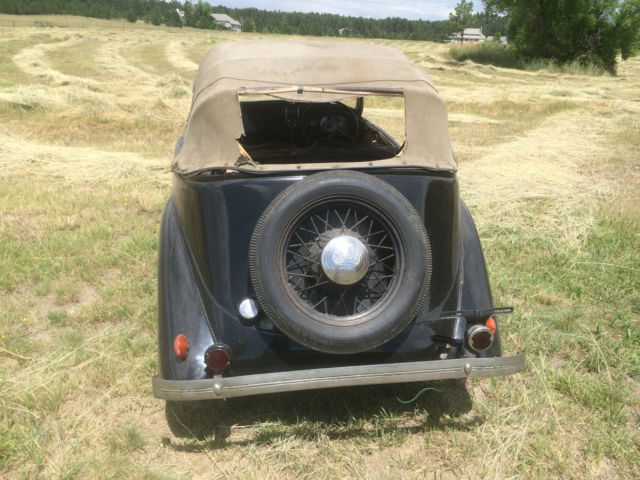 1936 Black Ford CX 10 Convertible