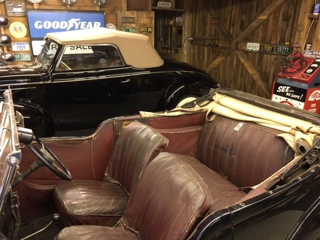 1936 Black Ford CX 10 Convertible