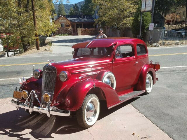 1936 Red Chevrolet Classic Coupe