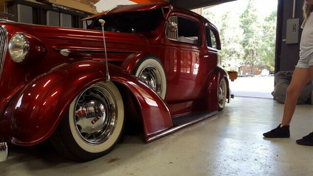 1936 Red Chevrolet Classic Coupe